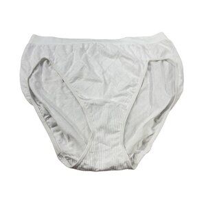 Bali Women's Size 10-11 Panty Brief Hi Cut White New Without Tags